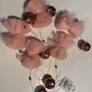 Rose Gold Pom Pom & Sequin Ball Garland New